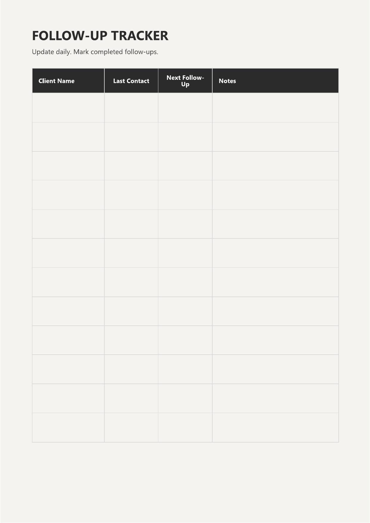 Payment tracker preview
